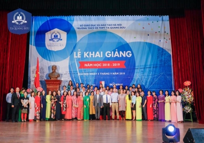 Không khí rộn ràng chào đón năm học mới tại trường THCS và THPT Tạ Quang Bửu