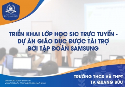 Triển khai lớp học dự án Samsung Innovation Campus trực tuyến