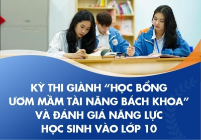 Kỳ thi giành "Học bổng ươm mầm tài năng Bách Khoa" và đánh giá năng lực học sinh vào 10 năm học 2021-2022