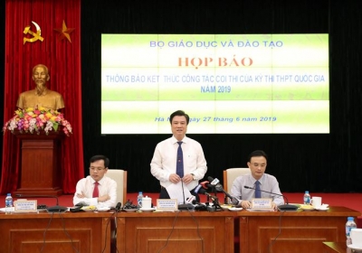 Bộ GDĐT thông báo thời gian công bố điểm thi THPT quốc gia 2019