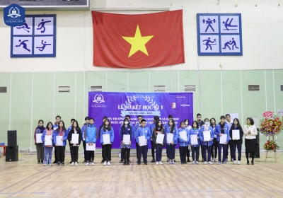 Lễ Sơ kết học kì I năm học 2020-2021 và Buổi Tuyên truyền An toàn giao thông