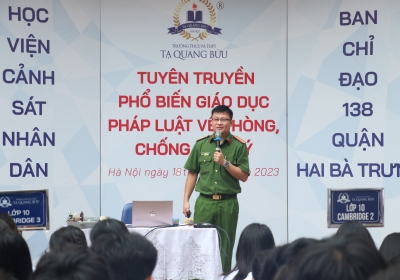 Hội nghị tuyên truyền pháp luật về phòng chống ma túy năm học 2023-2024