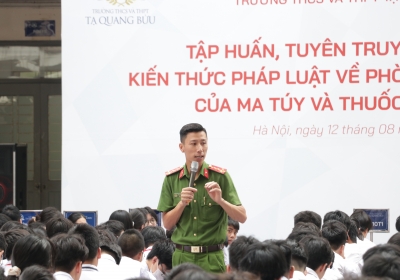 Tập huấn, tuyên truyền, phổ biến kiến thức pháp luật về phòng, chống tác hại của ma túy và thuốc lá điện tử