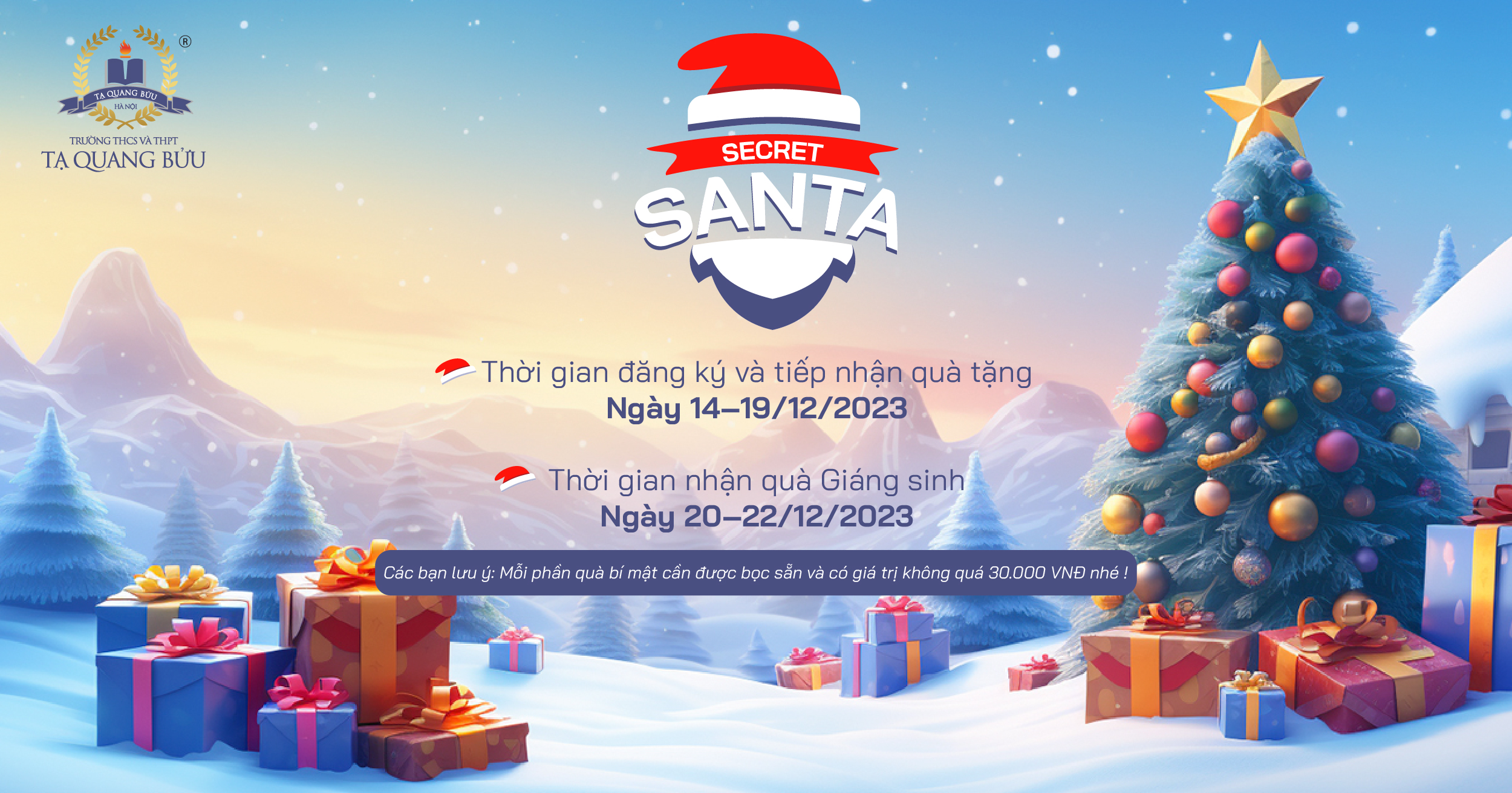 Phát động tham gia Secret Santa mùa Giáng sinh 2023