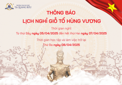 Thông báo lịch nghỉ lễ Giỗ Tổ Hùng Vương năm 2025