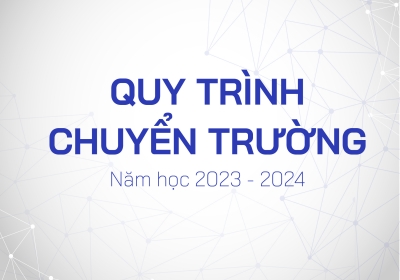 Quy trình chuyển trường năm học 2023 - 2024