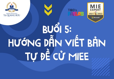 MIE EXPERT: Buổi 5 - Hướng dẫn viết bản tự đề cử MIEE