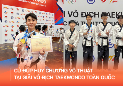 Vũ Đình Duy giành cú đúp tại Giải vô địch Taekwondo quốc gia