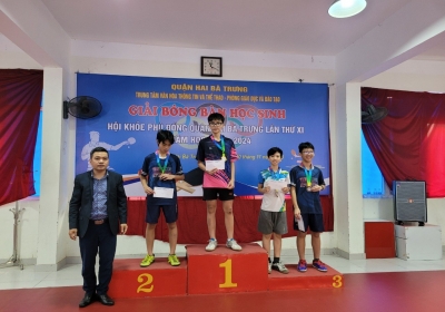 Vinh danh học sinh đạt giải tại Hội khoẻ Phù Đổng quận Hai Bà Trưng năm học 2023 - 2024