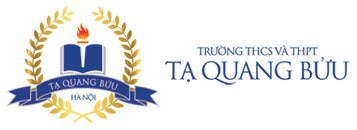 Logo trường Dân lập Tạ Quang Bửu - trường THCS, THPT quận Hai Bà Trưng - Hà Nội (Ảnh: website nhà trường)